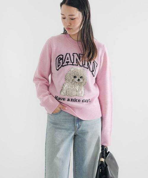 URBAN RESEARCH / アーバンリサーチ ニット・セーター | GANNI　Graphic Wool Mix Poodle | 詳細5