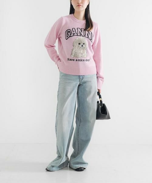 URBAN RESEARCH / アーバンリサーチ ニット・セーター | GANNI　Graphic Wool Mix Poodle | 詳細6