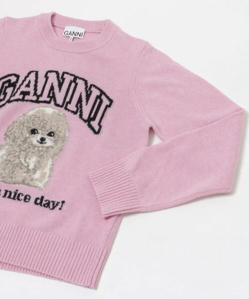 URBAN RESEARCH / アーバンリサーチ ニット・セーター | GANNI　Graphic Wool Mix Poodle | 詳細9