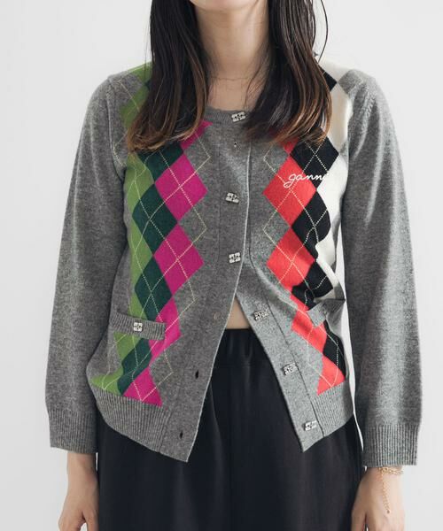 URBAN RESEARCH / アーバンリサーチ カーディガン・ボレロ | GANNI　Cashmere Wool Mix Cardigan | 詳細1