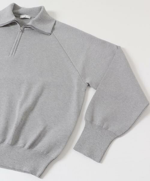 URBAN RESEARCH / アーバンリサーチ ニット・セーター | ATON　50/3OG SMOOTH HALF ZIP SW | 詳細3