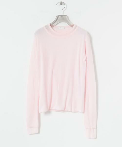 URBAN RESEARCH / アーバンリサーチ ニット・セーター | ATON　CIRCULER RIB CREW LAYERED | 詳細1