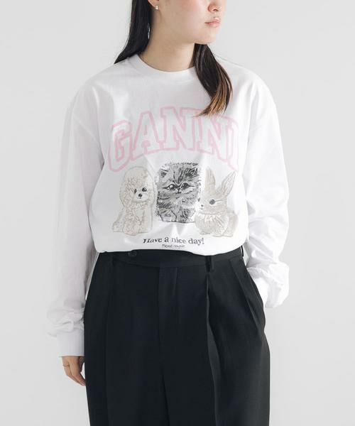 URBAN RESEARCH / アーバンリサーチ Tシャツ | GANNI　Re-cutHeavy JerseyAnimals | 詳細2
