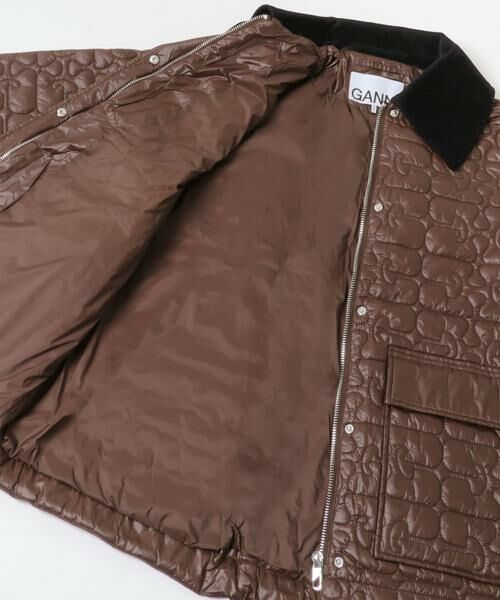 URBAN RESEARCH / アーバンリサーチ ダウンジャケット・ベスト | GANNI　Shiny Quilt Midi Jacket | 詳細3