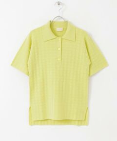 URBAN RESEARCH / アーバンリサーチ ニット・セーター | w cashmere　ブロックパターンポロシャツ