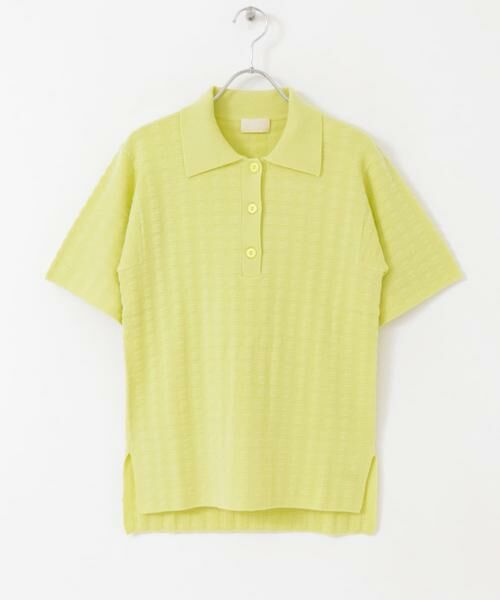 URBAN RESEARCH / アーバンリサーチ ニット・セーター | w cashmere　ブロックパターンポロシャツ | 詳細1