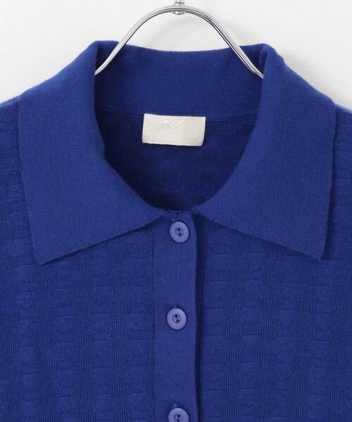 URBAN RESEARCH / アーバンリサーチ ニット・セーター | w cashmere　ブロックパターンポロシャツ | 詳細3