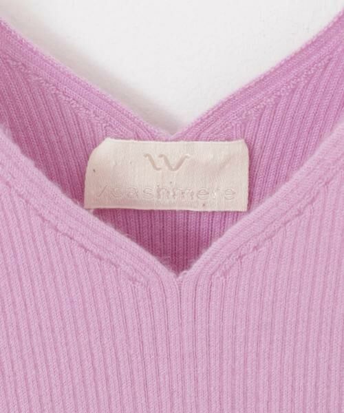 URBAN RESEARCH / アーバンリサーチ キャミソール・チューブトップ | w cashmere　fine ribbed camisole | 詳細8