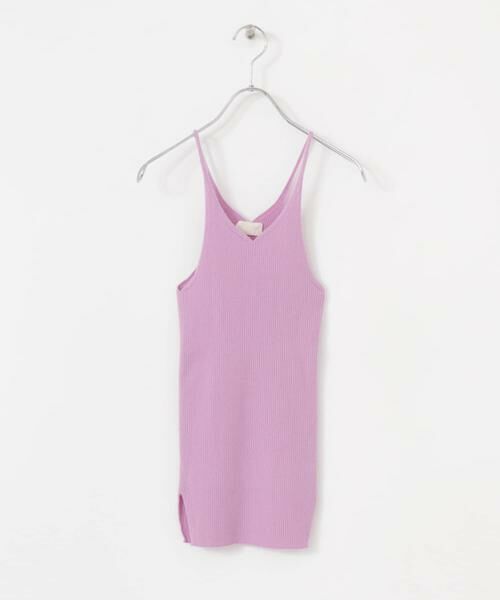URBAN RESEARCH/アーバンリサーチ w cashmere fine ribbed camisole ラベンダー FREE URBAN RESEARCH/アーバンリサーチ w cashmere fine ribbed camisole ラベンダー FREE