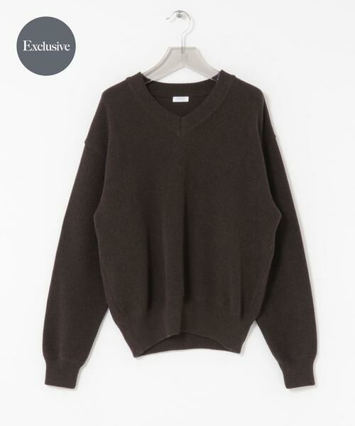 URBAN RESEARCH/アーバンリサーチ 『別注』crepuscule×URBAN RESEARCH Moss Stitch V Pullover ブラウン 2 URBAN RESEARCH/アーバンリサーチ 『別注』crepuscule×URBAN RESEARCH Moss Stitch V Pullover ブラウン 2