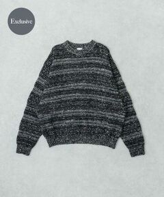 URBAN RESEARCH / アーバンリサーチ ニット・セーター | 『別注』crepuscule×URBAN RESEARCH　Multi Border Mix CREW-NECK
