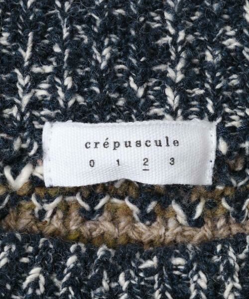 URBAN RESEARCH / アーバンリサーチ ニット・セーター | 『別注』crepuscule×URBAN RESEARCH　Multi Border Mix CREW-NECK | 詳細10