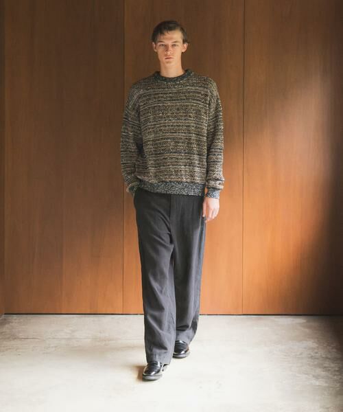 URBAN RESEARCH / アーバンリサーチ ニット・セーター | 『別注』crepuscule×URBAN RESEARCH　Multi Border Mix CREW-NECK | 詳細2