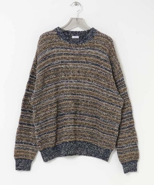 URBAN RESEARCH / アーバンリサーチ ニット・セーター | 『別注』crepuscule×URBAN RESEARCH　Multi Border Mix CREW-NECK | 詳細7