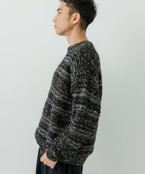URBAN RESEARCH / アーバンリサーチ ニット・セーター | 『別注』crepuscule×URBAN RESEARCH　Multi Border Mix CREW-NECK | 詳細11