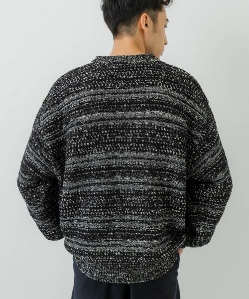 URBAN RESEARCH / アーバンリサーチ ニット・セーター | 『別注』crepuscule×URBAN RESEARCH　Multi Border Mix CREW-NECK | 詳細12