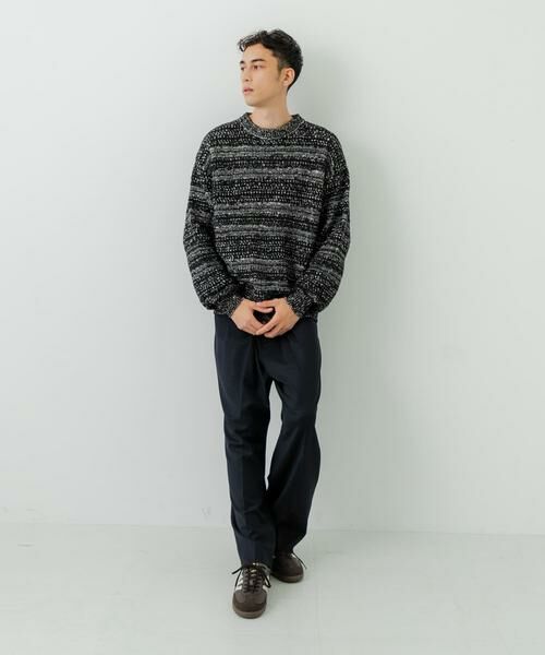 URBAN RESEARCH / アーバンリサーチ ニット・セーター | 『別注』crepuscule×URBAN RESEARCH　Multi Border Mix CREW-NECK | 詳細14