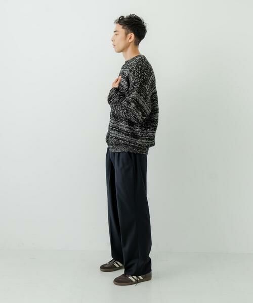 URBAN RESEARCH / アーバンリサーチ ニット・セーター | 『別注』crepuscule×URBAN RESEARCH　Multi Border Mix CREW-NECK | 詳細15