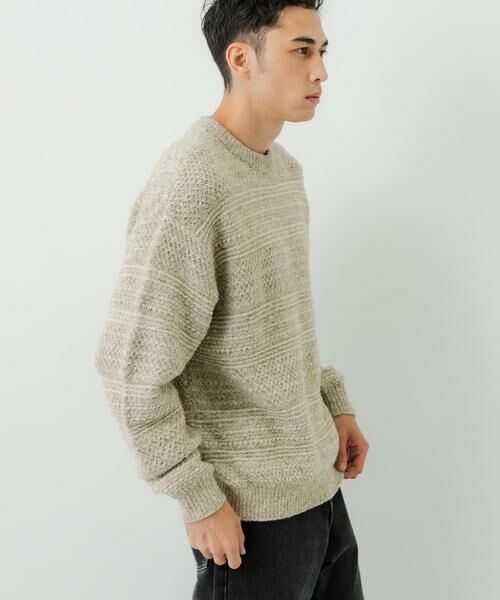 URBAN RESEARCH / アーバンリサーチ ニット・セーター | 『別注』crepuscule×URBAN RESEARCH　Multi Border Mix CREW-NECK | 詳細18