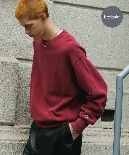 URBAN RESEARCH/アーバンリサーチ 『別注』CHAMPION×URBAN RESEARCH SNOW POWDER WASH CREW-NECK レッド XL URBAN RESEARCH/アーバンリサーチ 『別注』CHAMPION×URBAN RESEARCH SNOW POWDER WASH CREW-NECK レッド XL