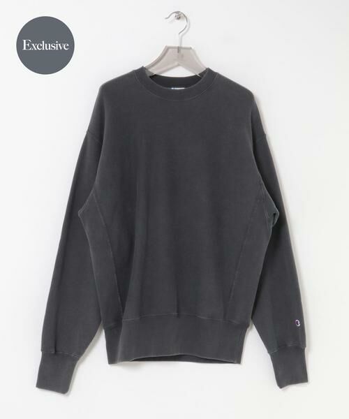 URBAN RESEARCH/アーバンリサーチ 『別注』CHAMPION×URBAN RESEARCH SNOW POWDER WASH CREW-NECK ブラック M URBAN RESEARCH/アーバンリサーチ 『別注』CHAMPION×URBAN RESEARCH SNOW POWDER WASH CREW-NECK ブラック M