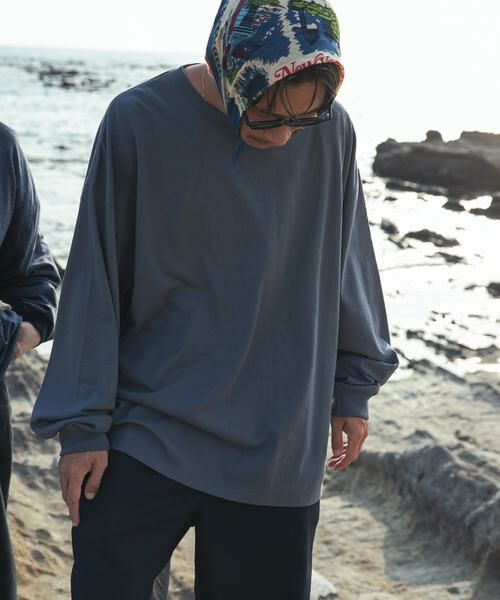 URBAN RESEARCH/アーバンリサーチ Dad LONG-SLEEVE T-SHIRTS チャコールグレー 1