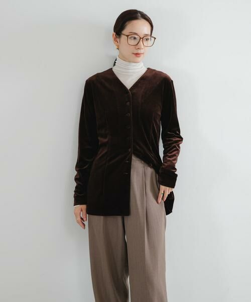 URBAN RESEARCH / アーバンリサーチ カーディガン・ボレロ | ベロアカーディガン | 詳細6