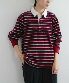 URBAN RESEARCH / アーバンリサーチ Tシャツ | 『UR TECH』ベロアボーダーラガーシャツ