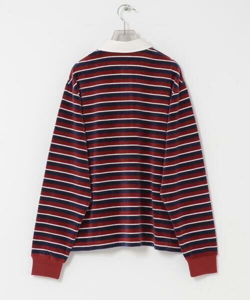 URBAN RESEARCH / アーバンリサーチ Tシャツ | 『UR TECH』ベロアボーダーラガーシャツ | 詳細10