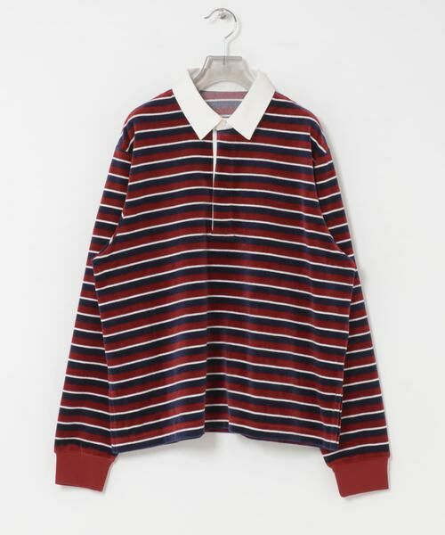 URBAN RESEARCH / アーバンリサーチ Tシャツ | 『UR TECH』ベロアボーダーラガーシャツ | 詳細7