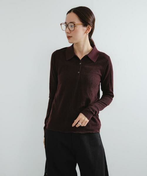 URBAN RESEARCH / アーバンリサーチ シャツ・ブラウス | ウールジャガードシャツカラートップス | 詳細1
