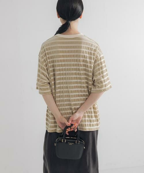 URBAN RESEARCH / アーバンリサーチ Tシャツ | ベロアボーダーカットソー | 詳細13