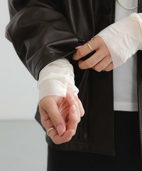 URBAN RESEARCH / アーバンリサーチ Tシャツ | チュール切り替えカットソー | 詳細1