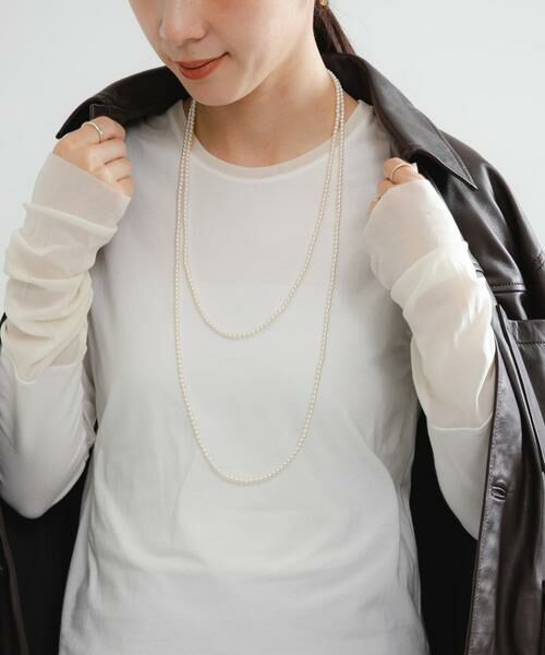 URBAN RESEARCH / アーバンリサーチ Tシャツ | チュール切り替えカットソー | 詳細2