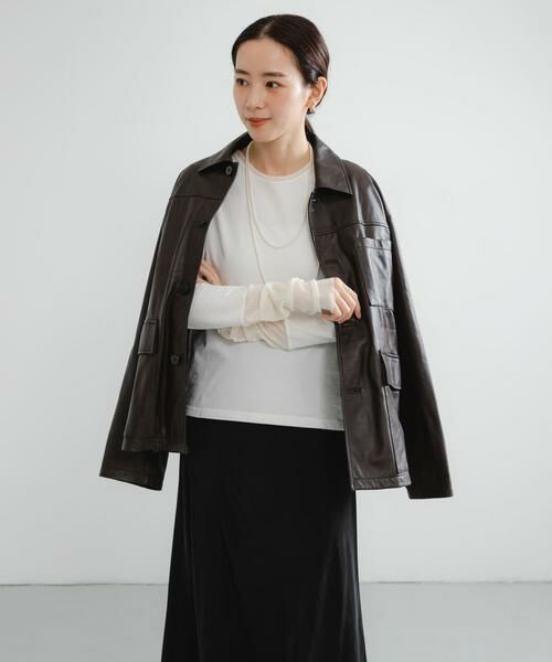 URBAN RESEARCH / アーバンリサーチ Tシャツ | チュール切り替えカットソー | 詳細3