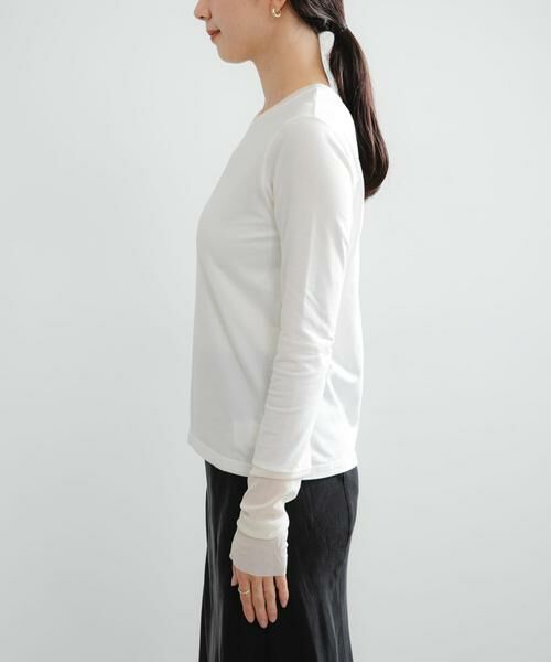 URBAN RESEARCH / アーバンリサーチ Tシャツ | チュール切り替えカットソー | 詳細5