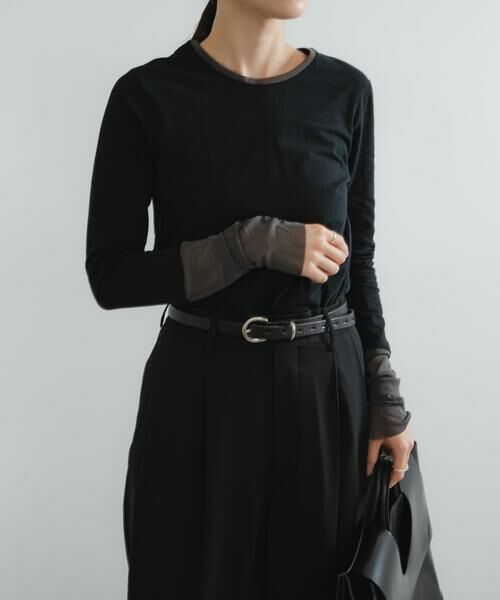 URBAN RESEARCH / アーバンリサーチ Tシャツ | チュール切り替えカットソー | 詳細11