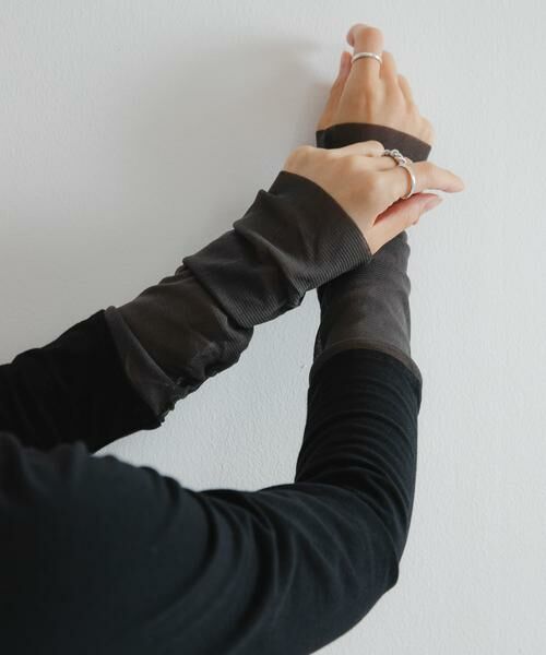 URBAN RESEARCH / アーバンリサーチ Tシャツ | チュール切り替えカットソー | 詳細13