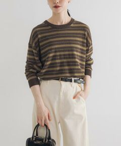 URBAN RESEARCH / アーバンリサーチ ニット・セーター | マルチボーダークルーネックニット