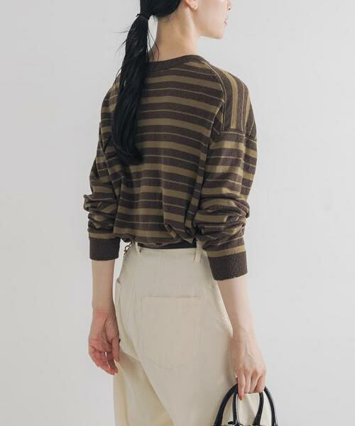 URBAN RESEARCH / アーバンリサーチ ニット・セーター | マルチボーダークルーネックニット | 詳細1