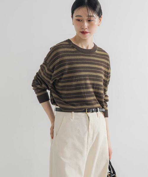 URBAN RESEARCH / アーバンリサーチ ニット・セーター | マルチボーダークルーネックニット | 詳細2