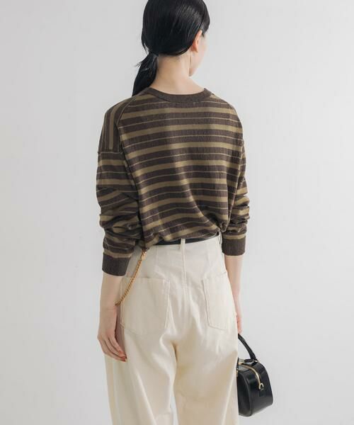 URBAN RESEARCH / アーバンリサーチ ニット・セーター | マルチボーダークルーネックニット | 詳細3