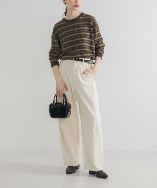 URBAN RESEARCH / アーバンリサーチ ニット・セーター | マルチボーダークルーネックニット | 詳細5