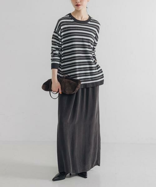 URBAN RESEARCH / アーバンリサーチ ニット・セーター | マルチボーダークルーネックニット | 詳細13