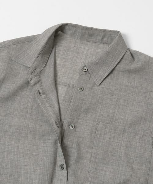 URBAN RESEARCH / アーバンリサーチ シャツ・ブラウス | シアーウールレギュラーカラーシャツ | 詳細18