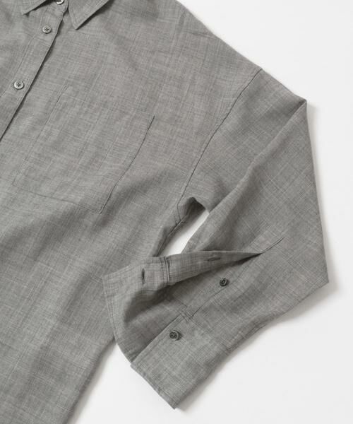 URBAN RESEARCH / アーバンリサーチ シャツ・ブラウス | シアーウールレギュラーカラーシャツ | 詳細19