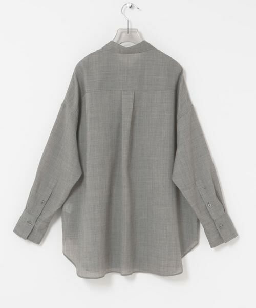 URBAN RESEARCH / アーバンリサーチ シャツ・ブラウス | シアーウールレギュラーカラーシャツ | 詳細21