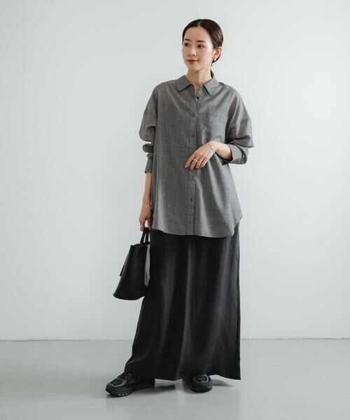URBAN RESEARCH / アーバンリサーチ シャツ・ブラウス | シアーウールレギュラーカラーシャツ | 詳細13