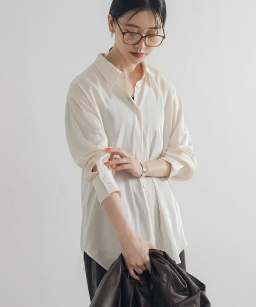 URBAN RESEARCH / アーバンリサーチ Tシャツ | レギュラーカラーシルキーシャツ | 詳細6