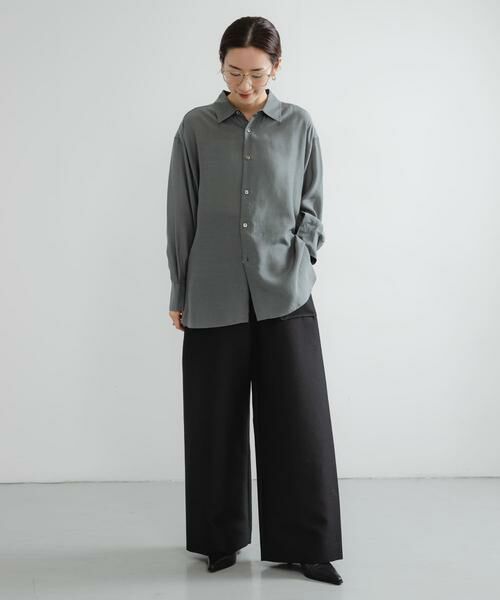 URBAN RESEARCH / アーバンリサーチ その他パンツ | new basic　WOOL SILK WIDE PANTS | 詳細7